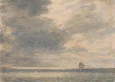Avond op zee door Alfred Abram Constable