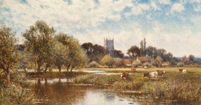 Vee dat drinkt, Kempstead-on-Thames door Alfred Augustus Glendening