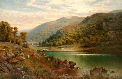 Llyn Mymbyr, Capel Curig, 1882 door Alfred Augustus Glendening