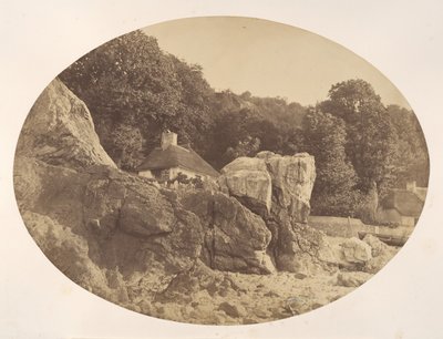 Babbicombe, vanaf het strand, 1857 door Alfred Batson