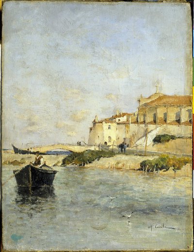 Het vissersdorp door Alfred Casile