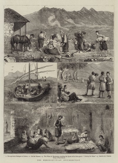 De Herzegoviniaanse opstand door Alfred Chantrey Corbould