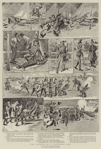 De Humor van een Vrijwilligerskamp door Alfred Chantrey Corbould
