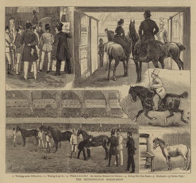 De Metropolitan Horse-Show door Alfred Chantrey Corbould