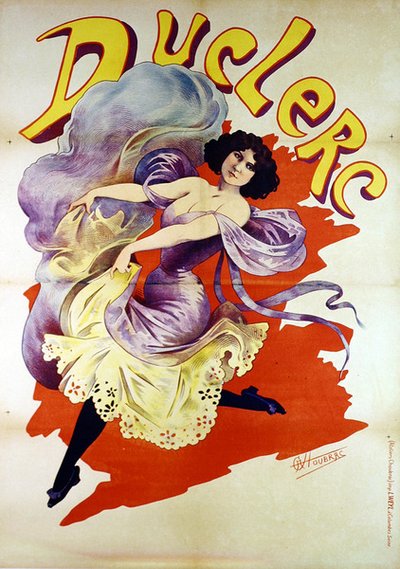 Duclerc poster door Alfred Choubrac