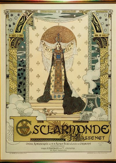 Esclarmonde, opera van Jules Massenet (12 mei 1842 - 13 augustus 1912) door Alfred Choubrac