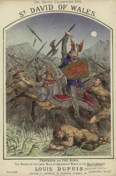 Omslag van St. David van Wales door Alfred Concanen