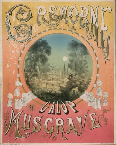 Cremorne Galop door Frank Musgrave, muziekpartituur door Alfred Concanen