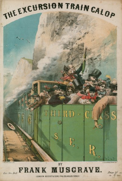 Muziekpartituur: The Excursion Train Galop door Frank Musgrave door Alfred Concanen