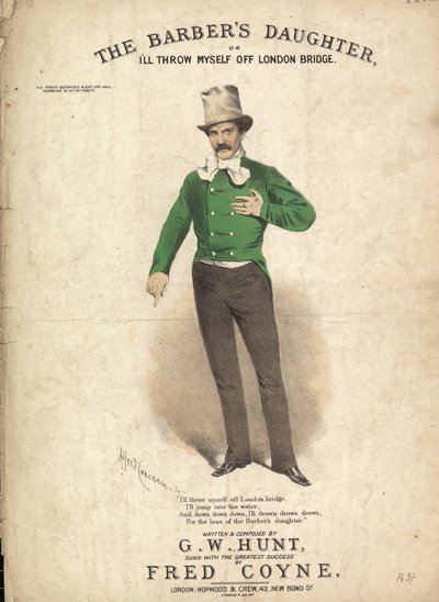 De Dochter van de Kapper, of Ik spring van de London Bridge door Alfred Concanen