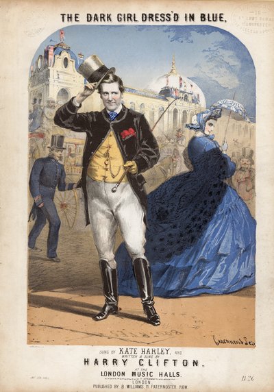 Het Donkere Meisje Gekleed in Blauw door Alfred Concanen
