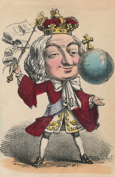 George II, 1856 door Alfred Crowquill