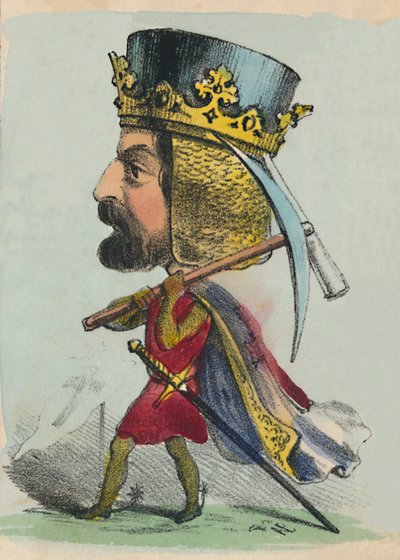 Richard I, 1856 door Alfred Crowquill