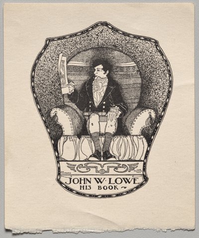 Boekplaat: John W. Lowe door Alfred Dawson