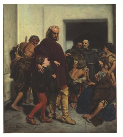 Christoffel Columbus in het Klooster van Rabida door Alfred Dehodencq