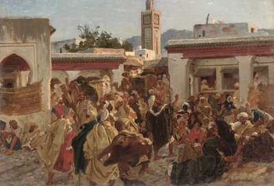 Marokkaanse Straatscène door Alfred Dehodencq