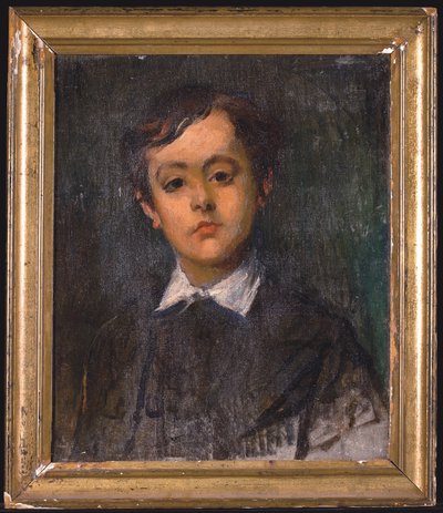 Portret van de zoon van de kunstenaar door Alfred Dehodencq