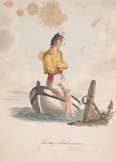 Canarische visser door Alfred Diston