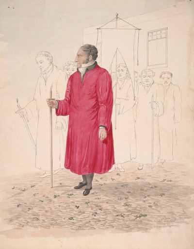 Lid van de Broederschap El Gran Poder de Dios door Alfred Diston