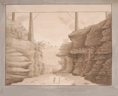 Uitzicht in de Barracano de Martianez, Port Orotava, Tenerife, naar het noorden door Alfred Diston