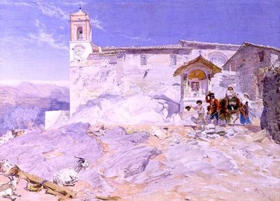 Sta Rocco, Olevano door Alfred Downing Fripp