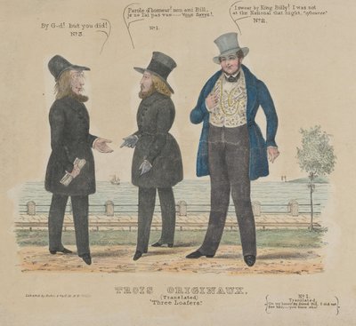 Drie lanterfanters door Alfred E. Baker
