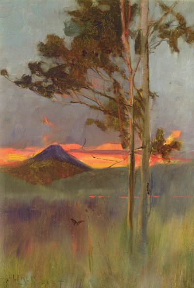 Een Boze Nacht - Hakone Bergen, c.1889 door Alfred East
