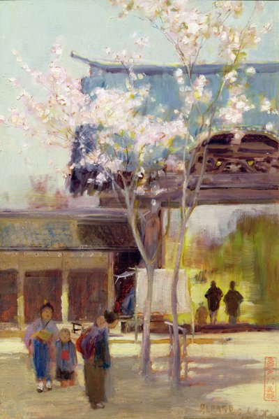 Kersenbomen bij de Sammon, c.1889 door Alfred East