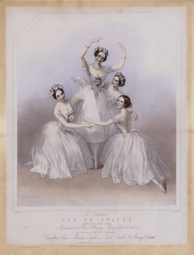 De beroemde Pas De Quatre gecomponeerd door Jules Perrot, zoals gedanst in Her Majesty
