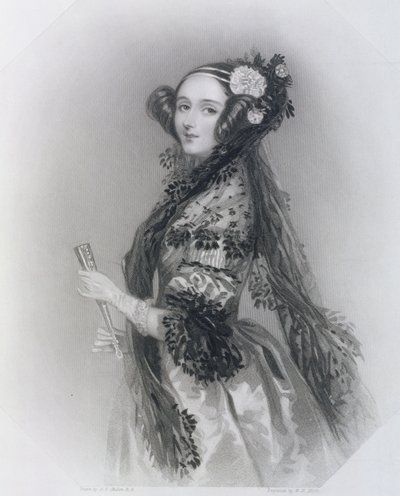 Augusta Ada King, gravin van Lovelace (1815-52), 1852 door Alfred Edward Chalon