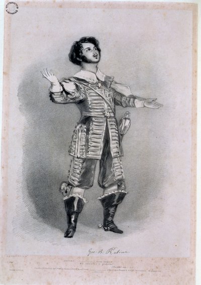 Giovanni Battista Rubini (1794-1854) als Arturo in 
