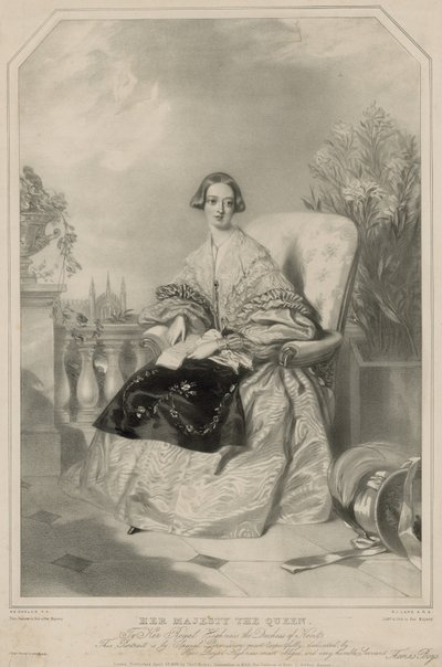 Koningin Victoria door Alfred Edward Chalon