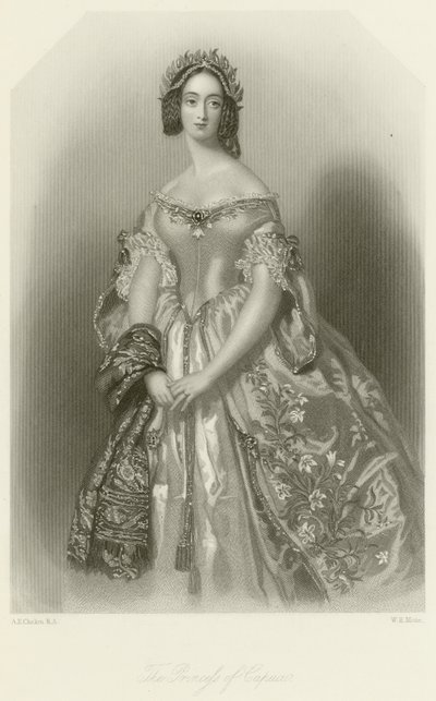 De prinses van Capua door Alfred Edward Chalon