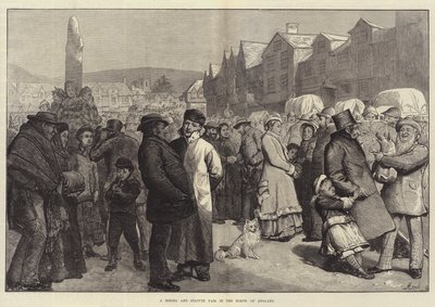 Een huur- en standbeeldbeurs in het noorden van Engeland door Alfred Edward Emslie