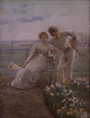 Een Romantische Afleiding door Alfred Edward Emslie