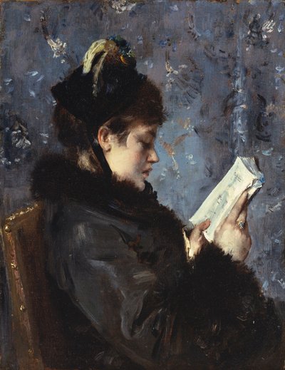 Een portret van Madame Brizat van de Comédie Française door Alfred Emile Stevens