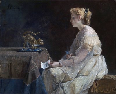 Het geschenk door Alfred Emile Stevens