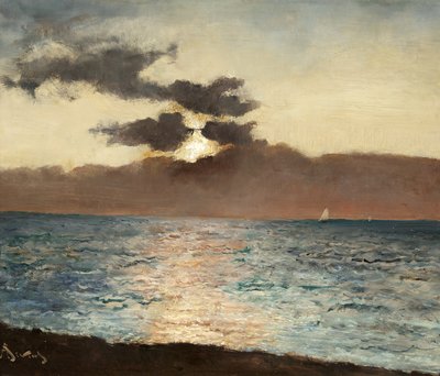 Zeegezicht, Le Tréport, c.1880-89 door Alfred Emile Stevens