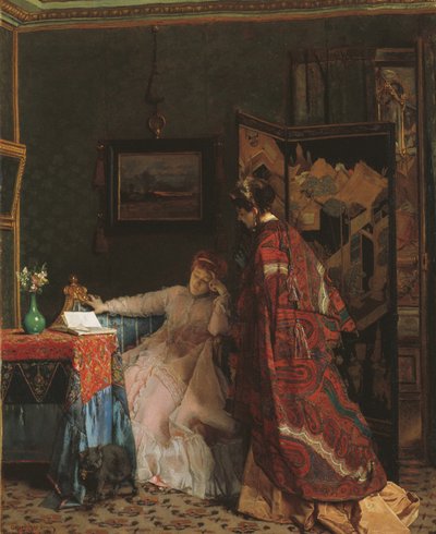 Het bezoek door Alfred Emile Stevens