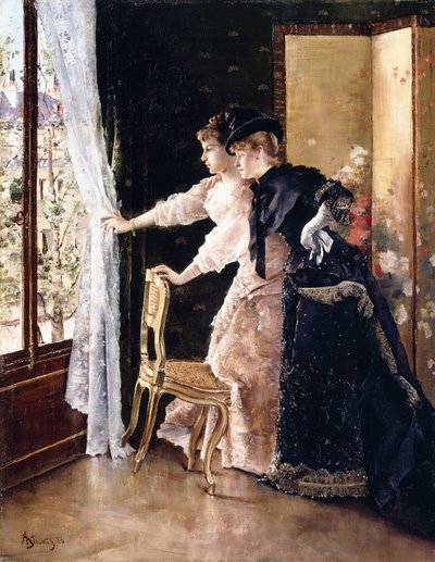 De Verloofde Voorbij Zien Lopen, 1886 door Alfred Emile Stevens