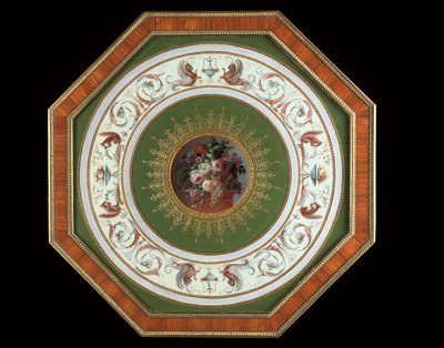 Top van een Louis XVI stijl gueridon door Alfred Emmanuel Louis Beurdeley
