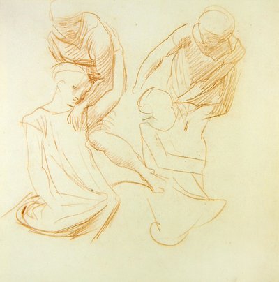 Figurenstudies, ca. 1845 door Alfred George Stevens
