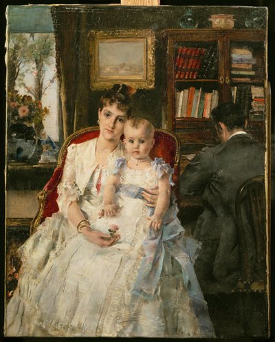 Geluk. 1880 (schilderij op doek) door Alfred George Stevens