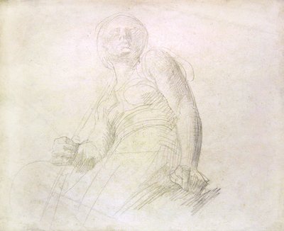 Studie van een figuur, c.1850 door Alfred George Stevens