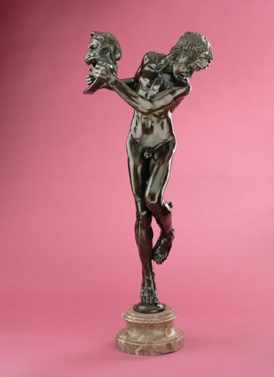Komedie en tragedie, "Sic Vita", gemodelleerd 1891-92, gegoten ca. 1902-05 door Alfred Gilbert