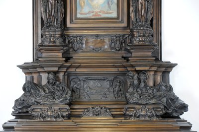 Detail van de Sam Wilson schoorsteenmantel, ca. 1908-14 door Alfred Gilbert
