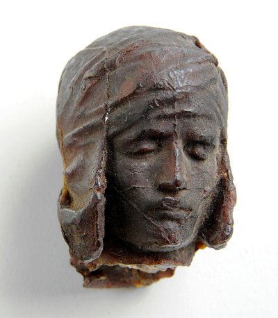 Maquette voor het hoofd van Icarus door Alfred Gilbert