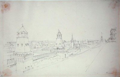 Moskou, 1827 door Alfred Gomersal Vickers