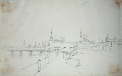 Moskou, 1827 door Alfred Gomersal Vickers