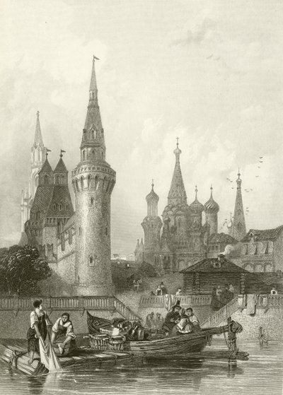 De Kerk van Vasili Blagennoi door Alfred Gomersal Vickers